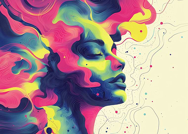 Abstract Woman Portrait