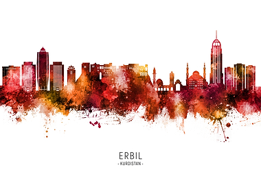 Erbil Kurdistan Iraq Skyline