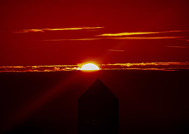Sunrise with Silhouette on Lyon