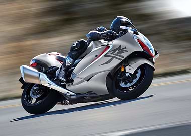 Silver Sportbike on Road