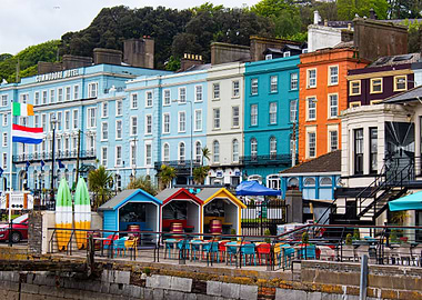 Colorful Waterfront Buildings to Cobh