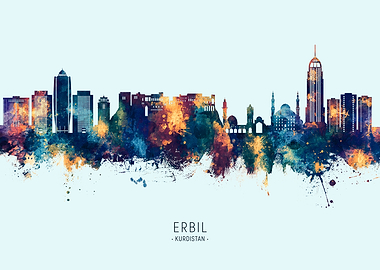 Erbil Kurdistan Iraq Skyline