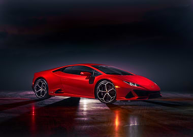 Red Lamborghini Huracan