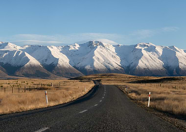 Snowy Mountain Road