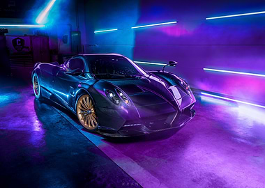 Purple Pagani Huayra