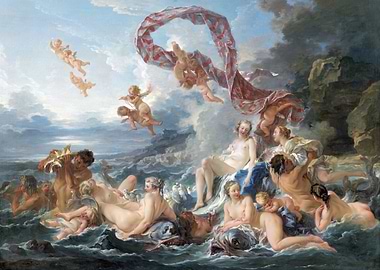 Mythological Sea Scene