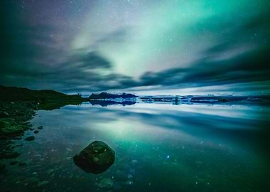 Aurora Borealis Reflection