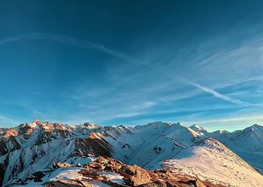 Snowy Mountain Range