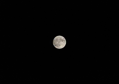 Full Moon in Night Sky