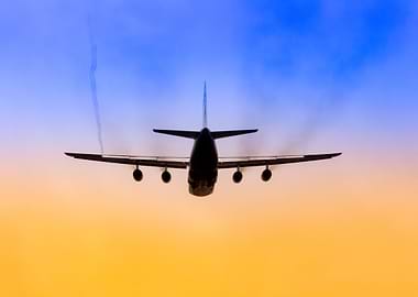 Ukrainian Airplane Silhouette
