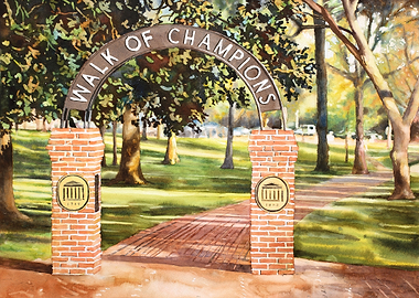 Walk of Champions Arch Ole Miss University