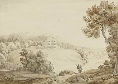 Countryside Landscape with Manor House