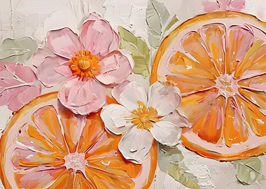 Orange Blossom Painting