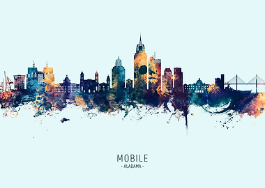 Mobile, Alabama Skyline