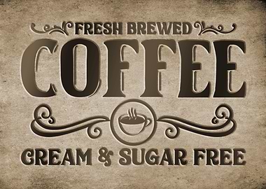 Vintage Coffee Sign