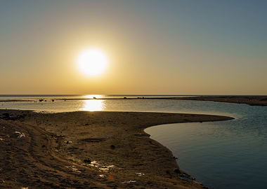 Sunset Over Sandy Inlet