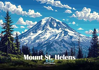 Mount St. Helens Landscape