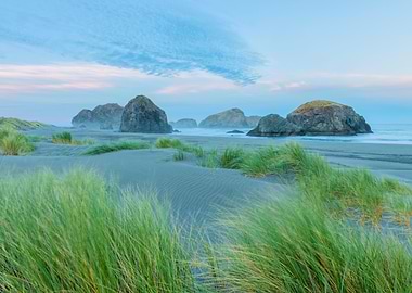 Sea Stacks and Sand Dunes