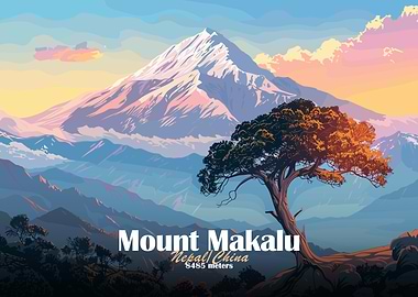 Mount Makalu Landscape