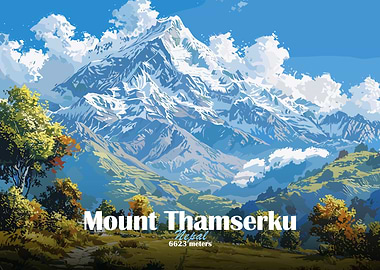 Mount Thamserku Nepal