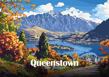 Queenstown, New Zealand Landscape