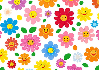 Smiling Flower Pattern