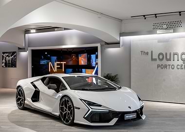White Lamborghini NFT