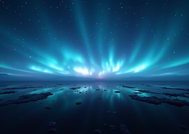 Aurora Borealis Reflection