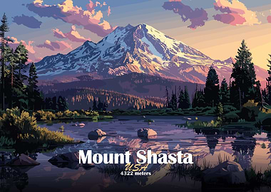Mount Shasta Landscape