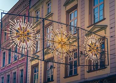 Christmas Lights on Building