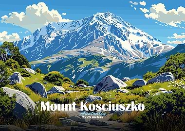 Mount Kosciuszko Landscape