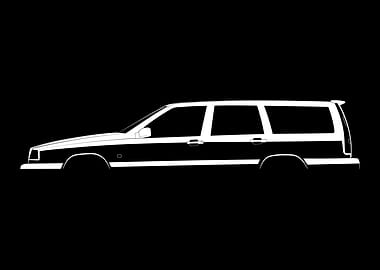 Volvo 850 R Estate Silhouette