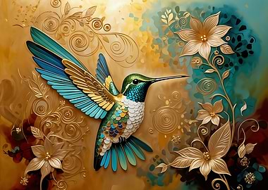 Hummingbird in Flight