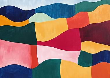 Vibrant Landscapes - Abstract Landscape Painting