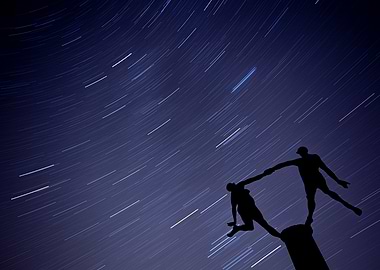 Star Trails and Silhouettes