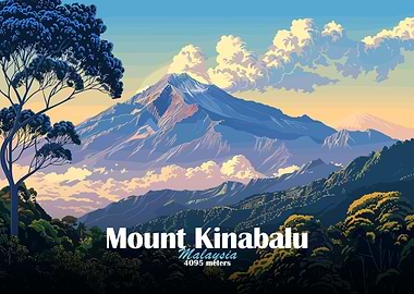 Mount Kinabalu Landscape