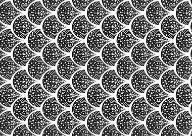 Black and White Scale Pattern