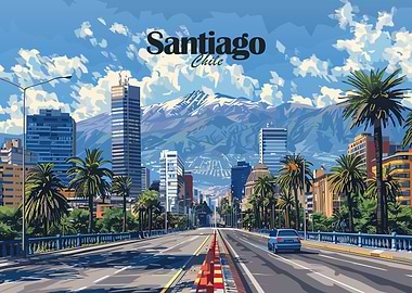 Santiago, Chile Cityscape