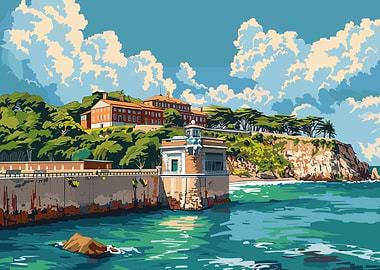 Coastal Town Landscape