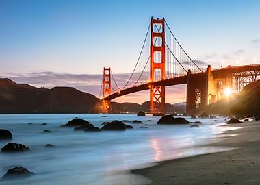 Golden Gate Bridge Dawn, San Francisco