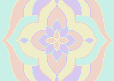 Pastel Floral Mandala
