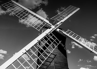 Windmill Against Sky