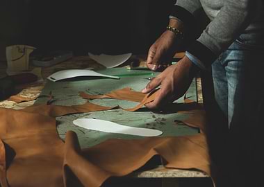 Leather Craftsman at Work