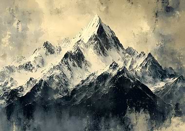 Snowy Mountain Range