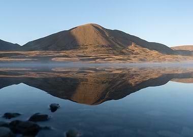 Mountain Reflection in Still Water