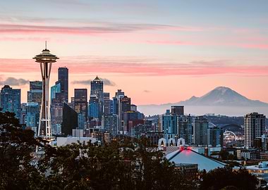 Seattle Skyline at Sunset