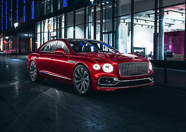 Red Bentley Flying Spur