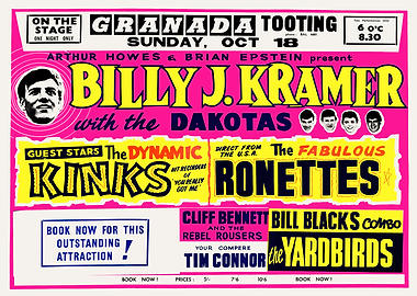 Billy J. Kramer Concert Poster