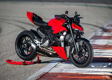 Red Ducati Streetfighter V4