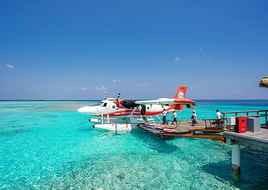 Seaplane at Tropical Dock